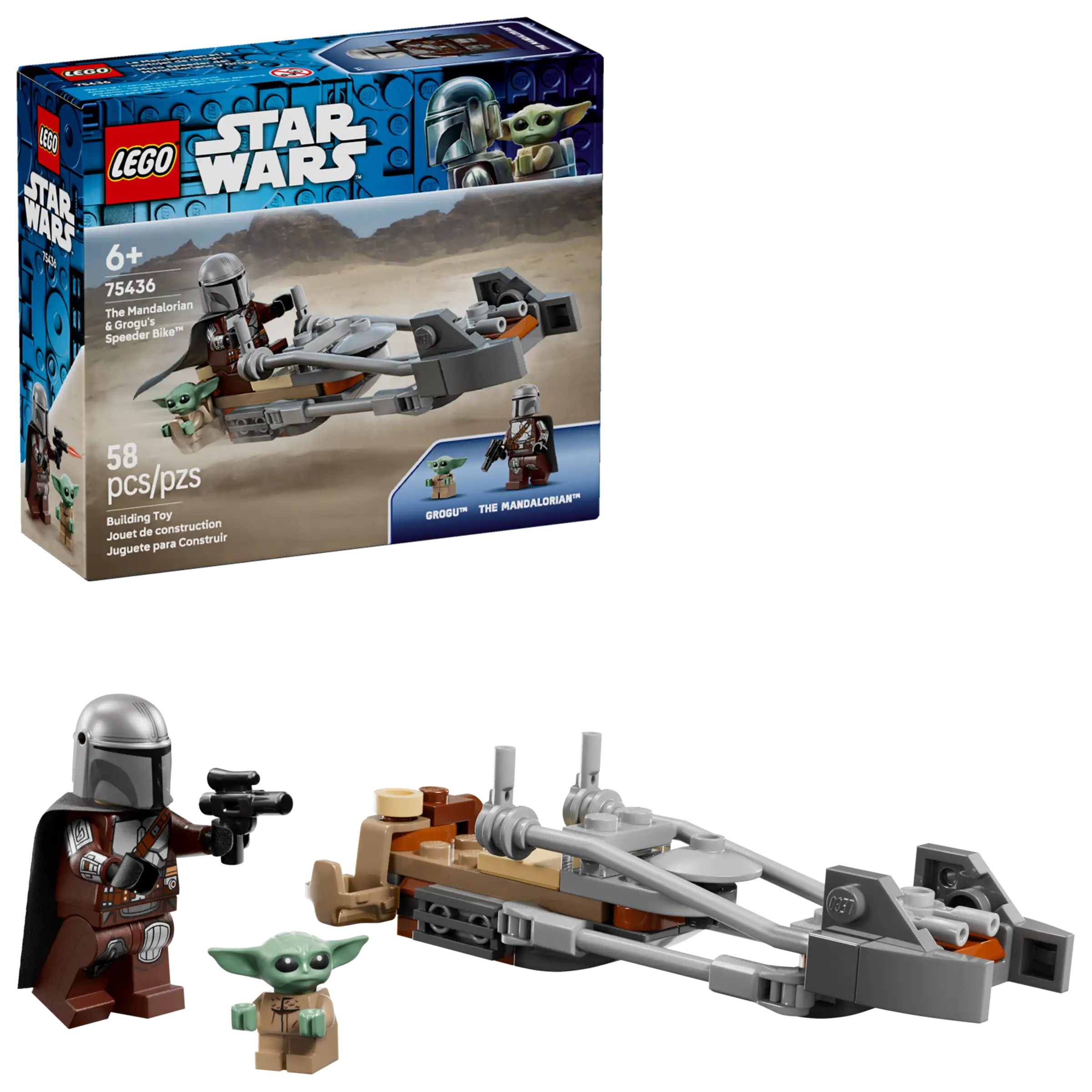 Lego Star Wars The Mandalorian & Grogu's Speeder Bike 75436