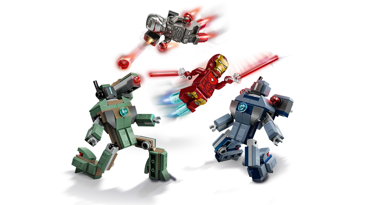 Lego Marvel Iron Man & War Machine VS Hammer Drones 76320