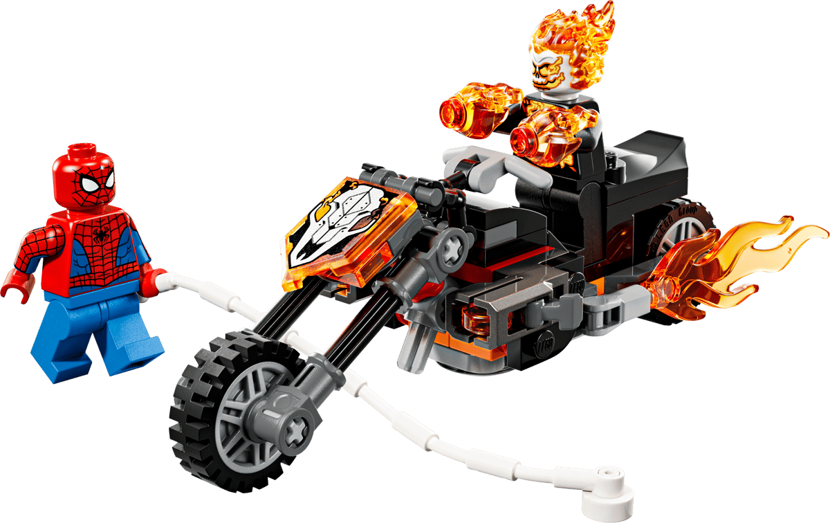 Lego Marvel Spider Man vs Ghost Rider Motorcycle 76335