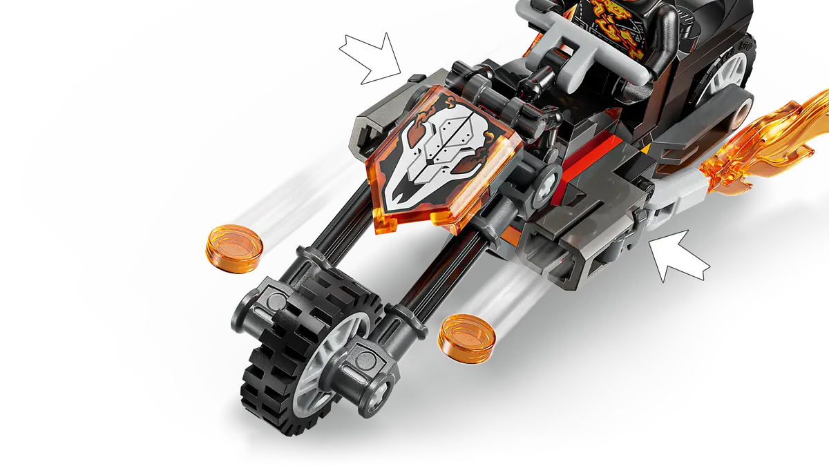 Lego Marvel Spider Man vs Ghost Rider Motorcycle 76335
