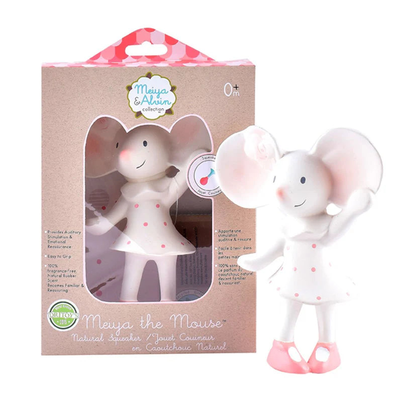 Tikiri Meiya The Mouse Natural Rubber Squeaker 6.7"