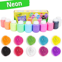 Crayola Project Paint Jars 10pk Washable - Neon