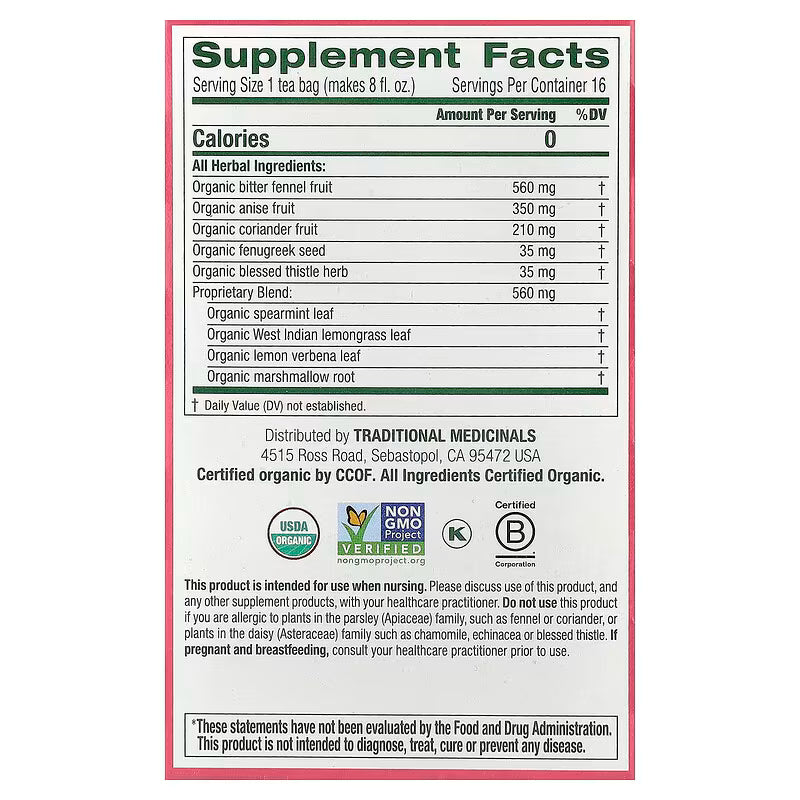 Traditional Medicinals Organic Mother's Milk