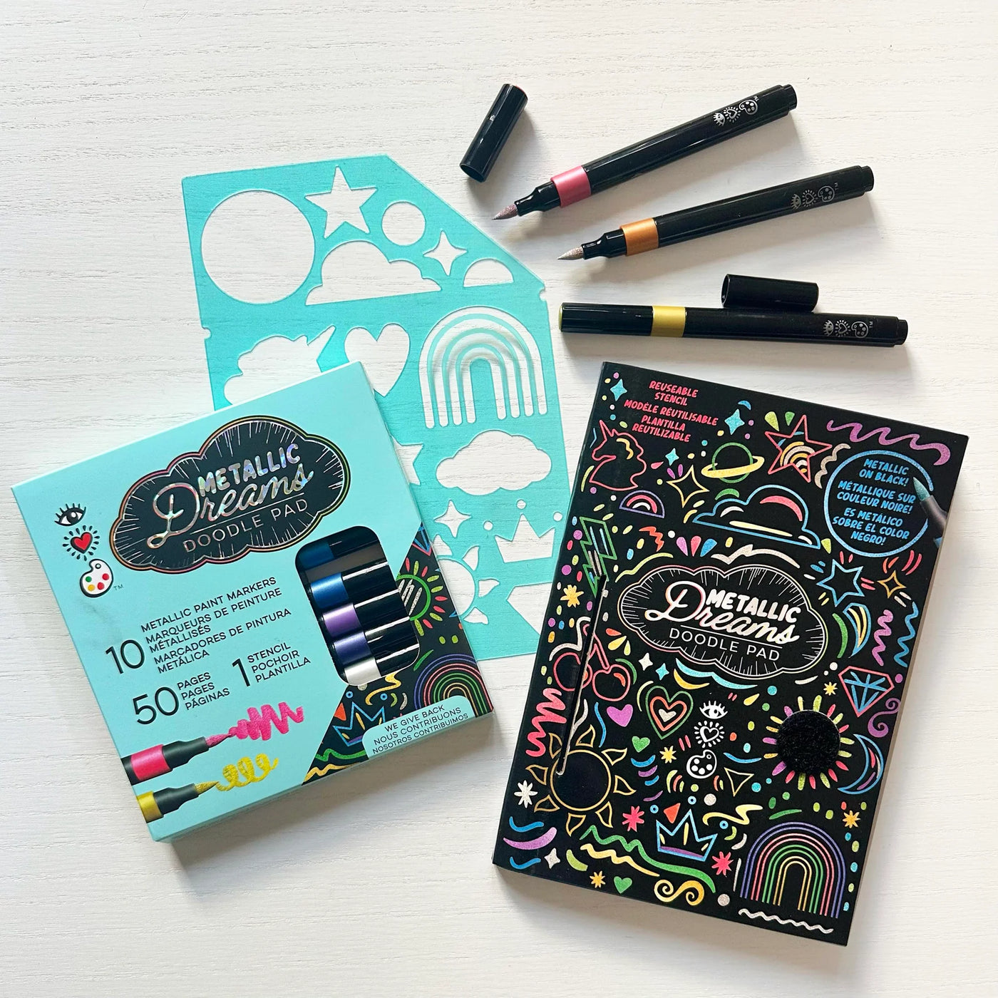 i Heart Art Metallic Dreams Doodle Pad