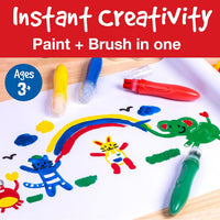 Faber-Castell Little Creatives Jumbo Squeezing Paintbrush 6CT
