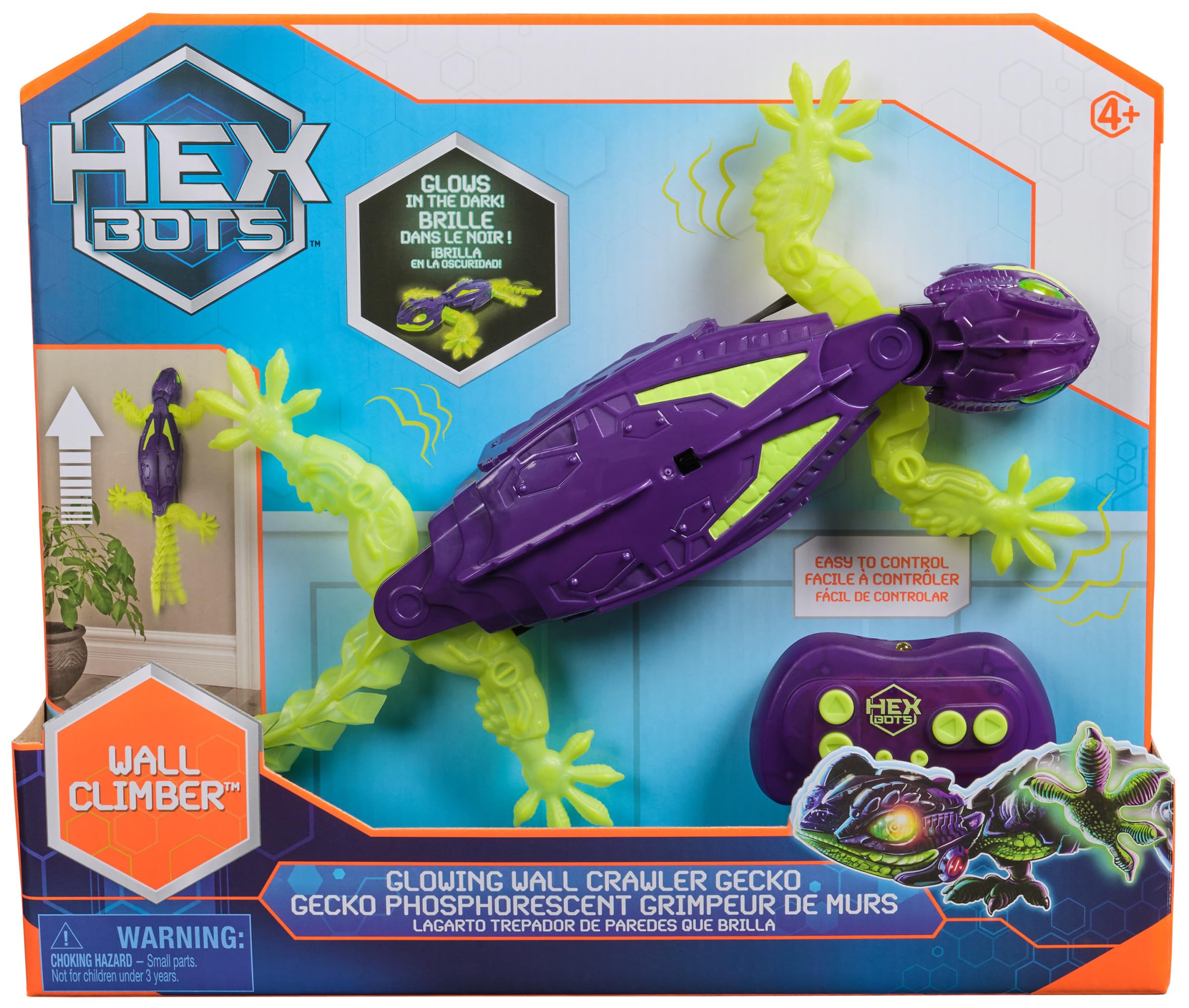 Hex Wall Crawler Gecko Glow In The Dark