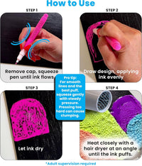 Ooly Magic Puffy Neon Pens