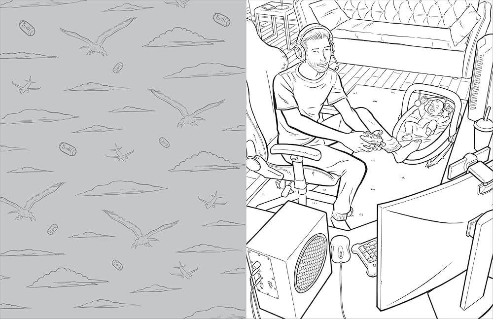 The Manly Art of Coloring: 35 Spectacular Scenes of Masculine Hubris