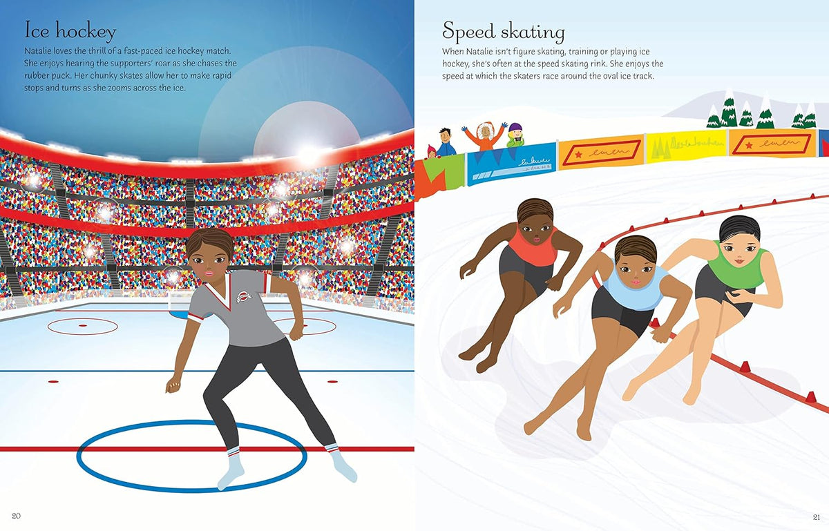 Usborne Sticker Dolly Dressing Ice Skaters