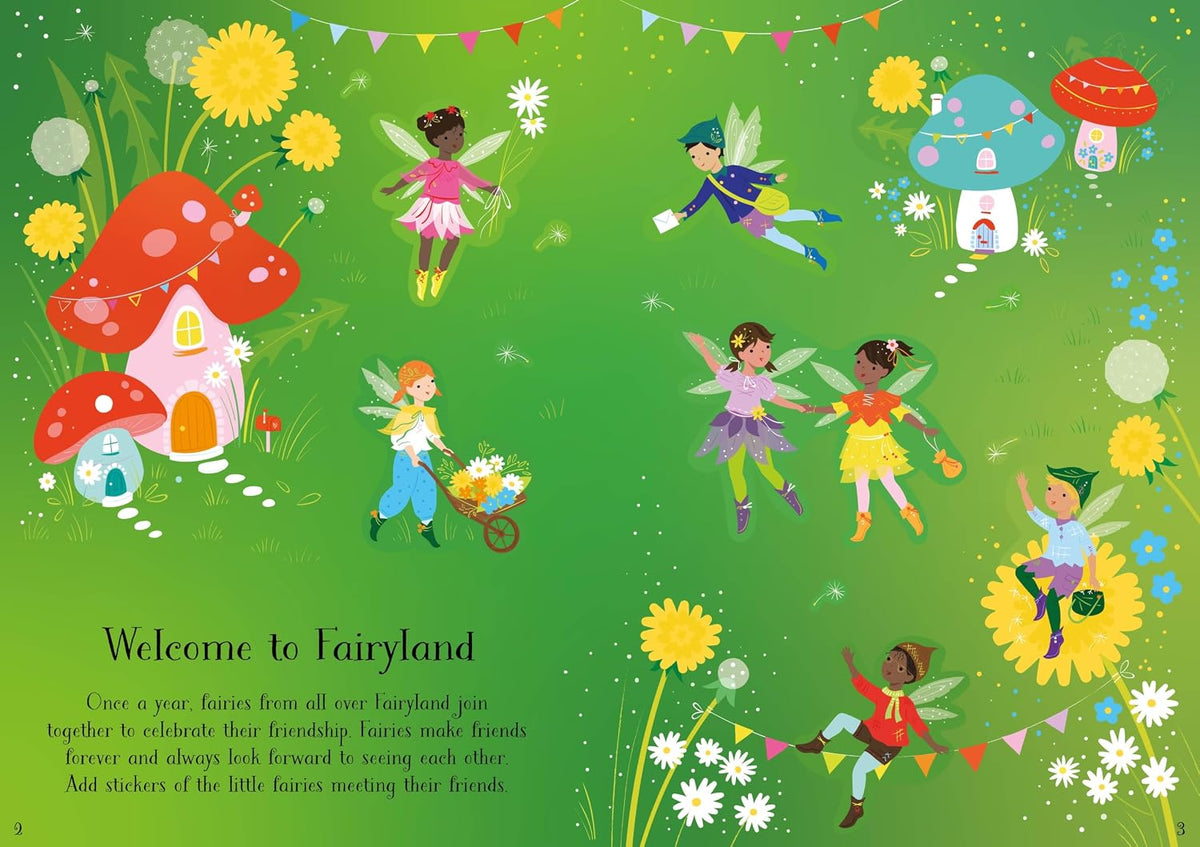 Usborne Little Sticker Dolly Dressing Fairy Friends