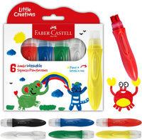 Faber-Castell Little Creatives Jumbo Squeezing Paintbrush 6CT