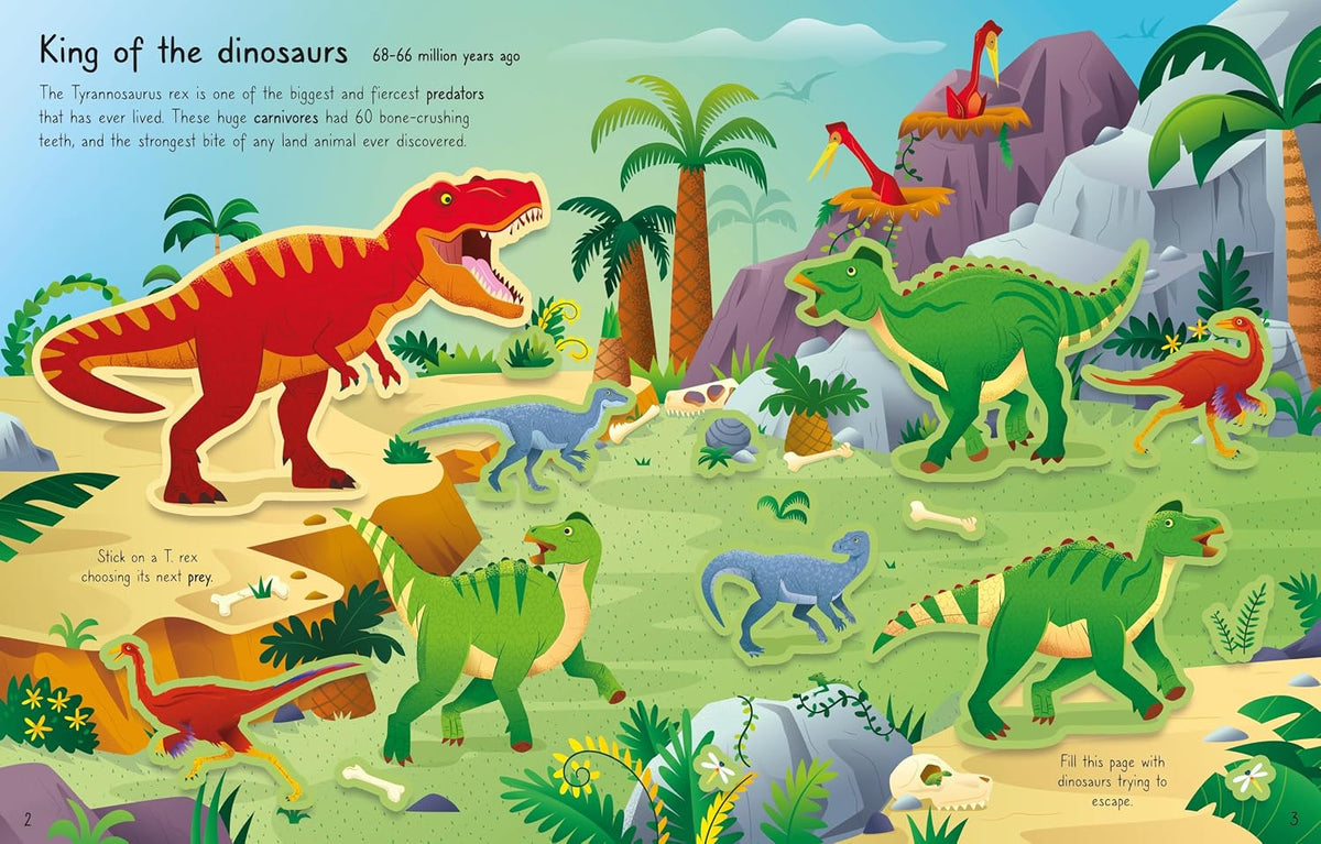 Usborne First Sticker Book T.Rex ... and lot's of other ENORMOUS dinosaurs