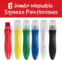 Faber-Castell Little Creatives Jumbo Squeezing Paintbrush 6CT
