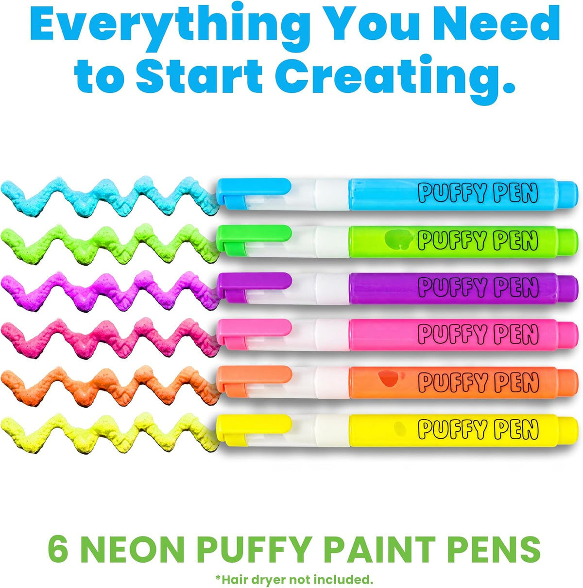 Ooly Magic Puffy Neon Pens