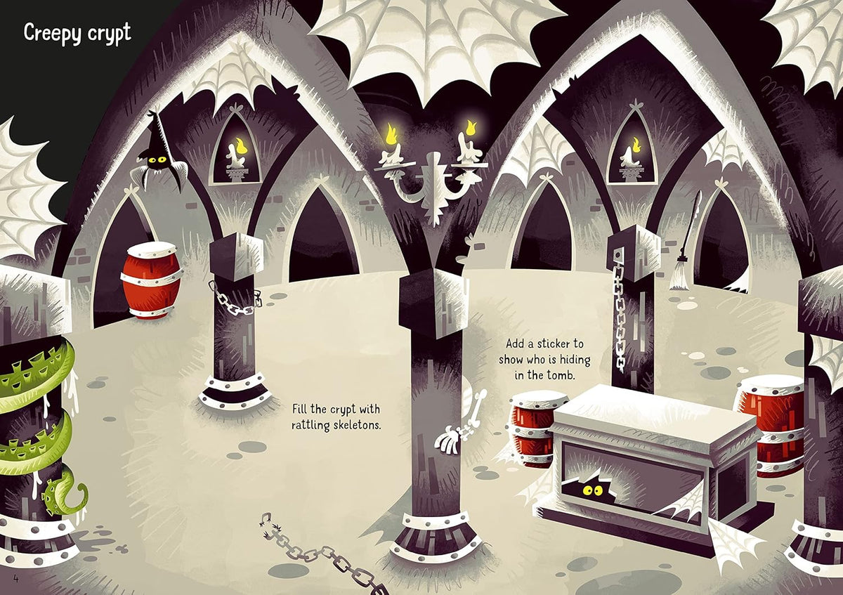 Usborne Sparkly Halloween Sticker Book