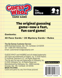 Guess Who? Card Game - The Office