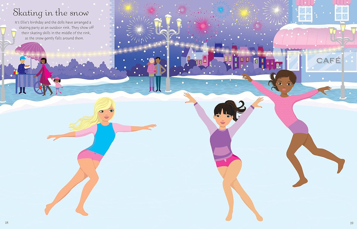 Usborne Sticker Dolly Dressing Ice Skaters
