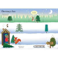 Usborne Sparkly Christmas Trees Sticker Book