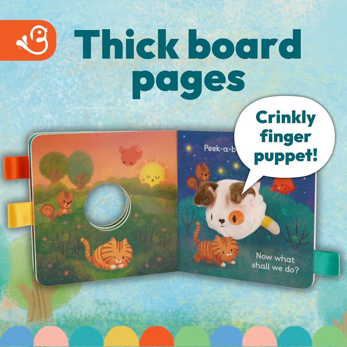 Cuddle Puppy Crinkle Puppet Book