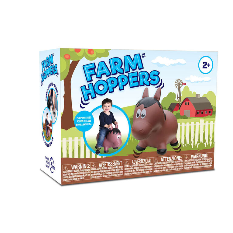 Farm Hoppers Horse - Brown