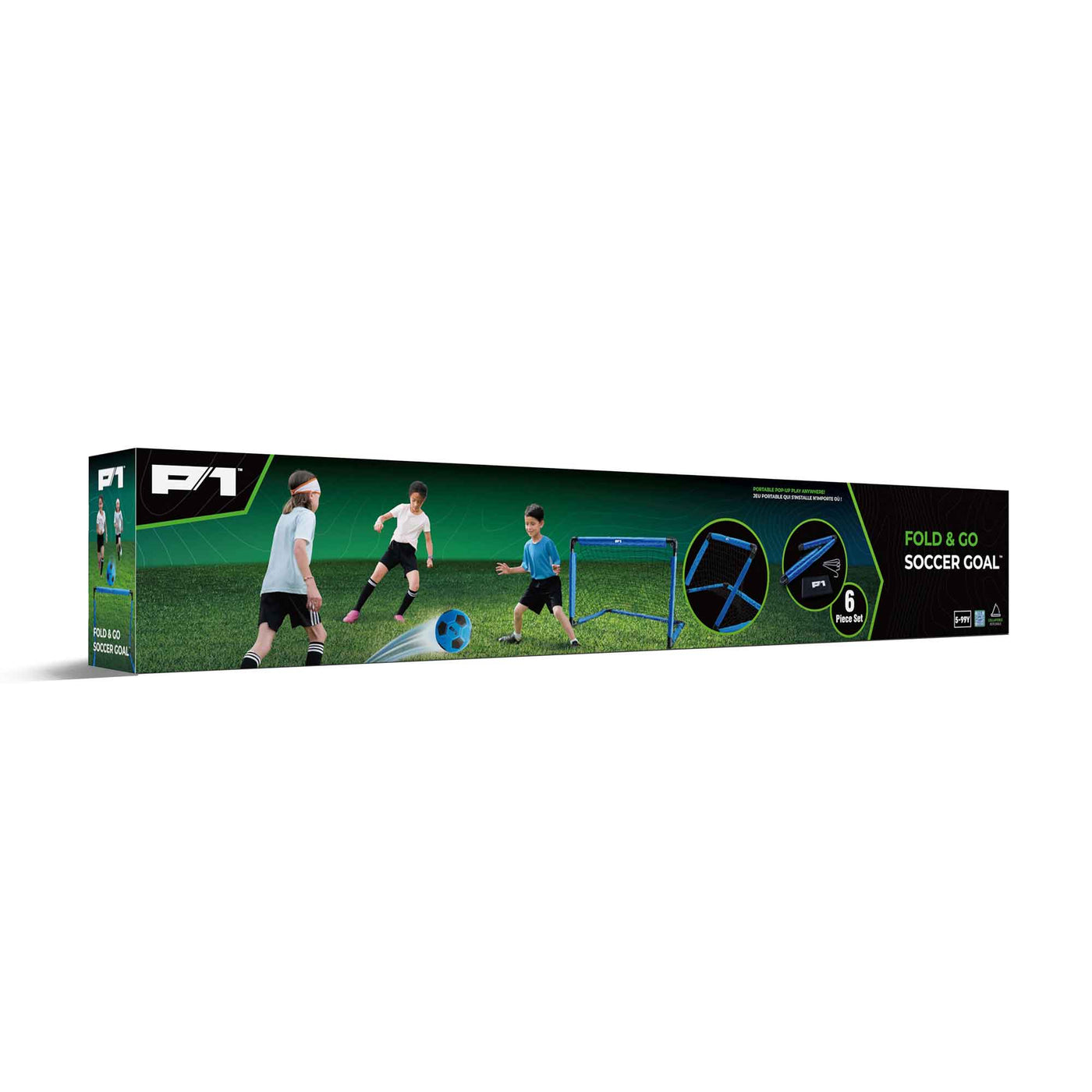 P1 Fold & Go Soccer Goal