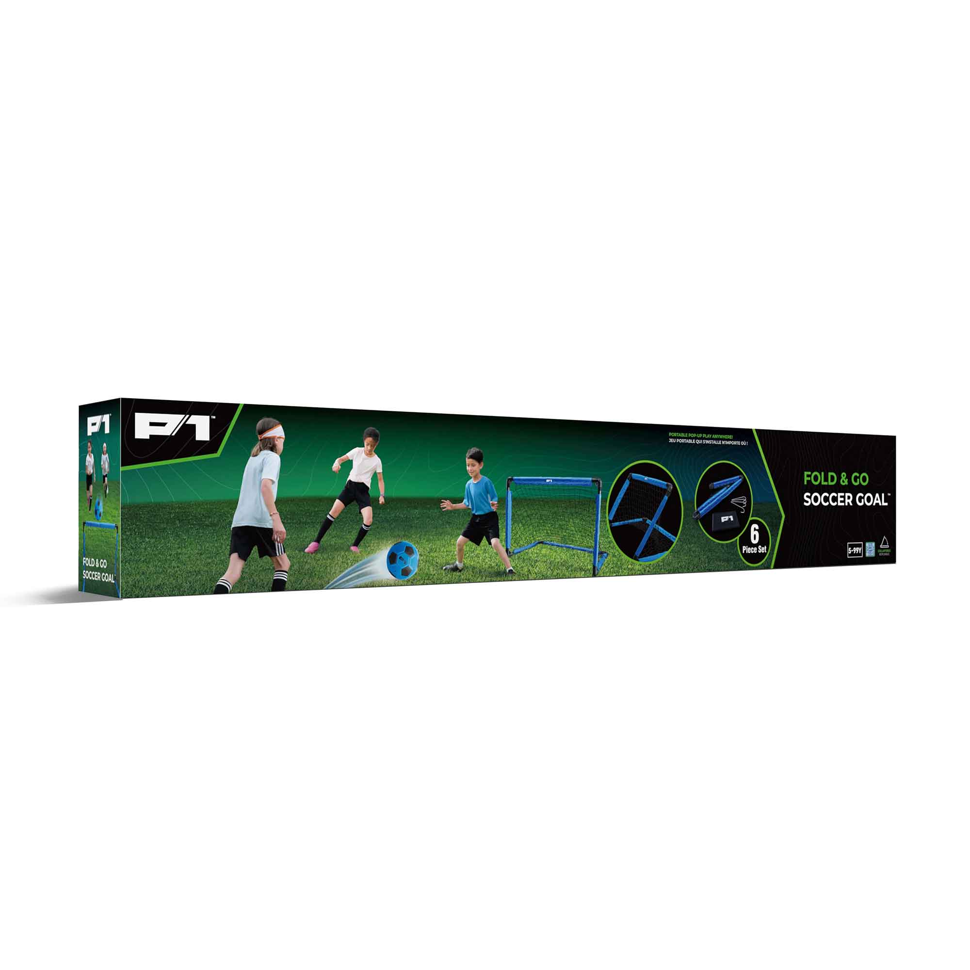 P1 Fold & Go Soccer Goal