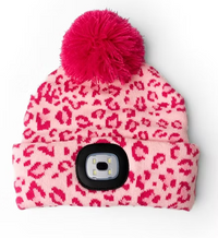 Night Owl Wild Child Kids Beanie With Rechargable Light