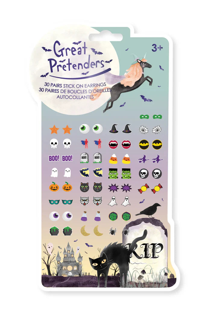Great Pretenders Halloween
 Sticker Earrings