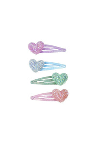 Great Pretenders Sparkle Heart Bobble Hair Clips