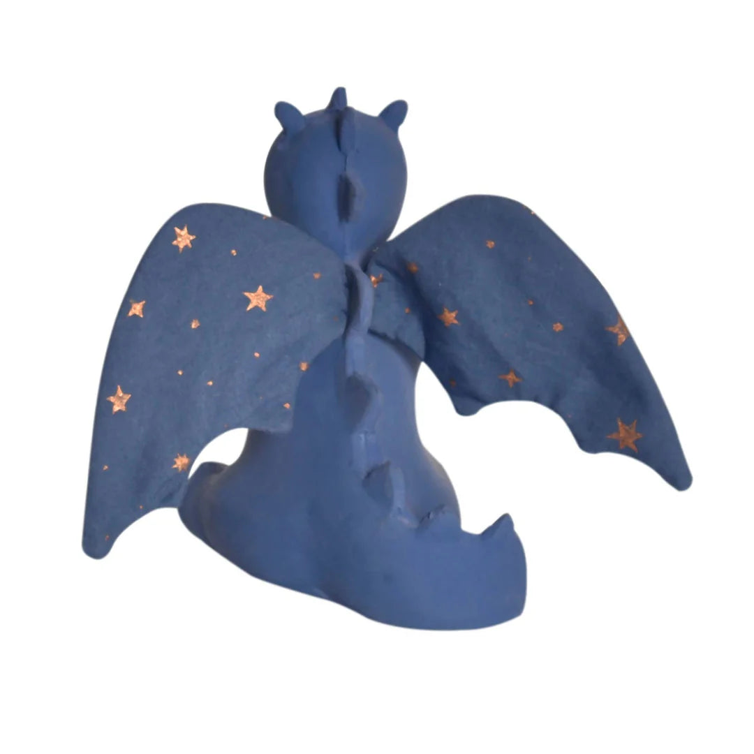 Tikiri Midnight Dragon Natural Rubber Teether With Crinkle Wings