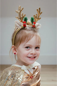 Great Pretenders 🍁Holiday Rudolph Headband Gold