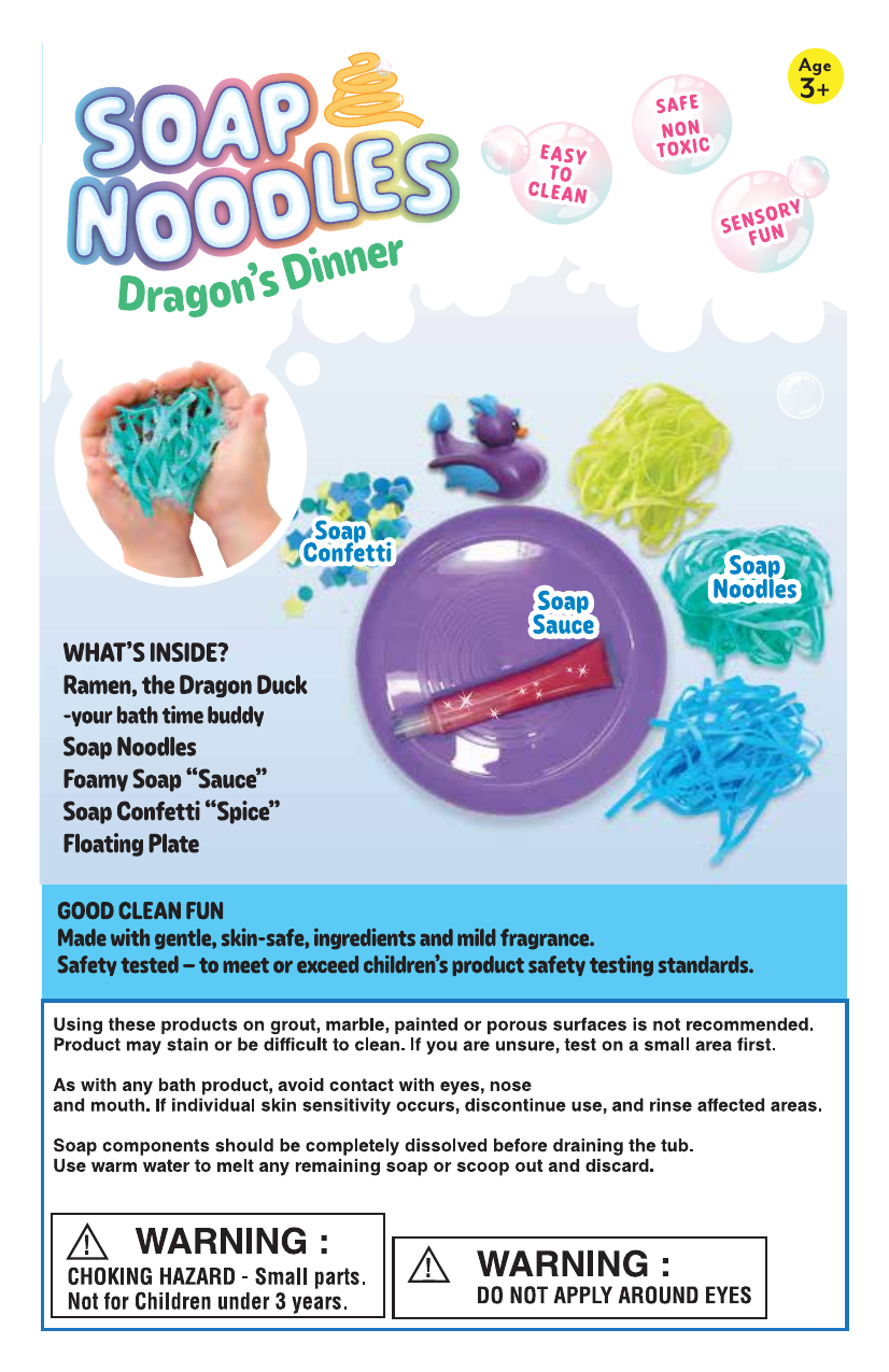 Creativity For Kids Soap Noodles Dragon's Dinner