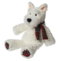 Mary Meyer Holiday Marshmallow Zoo Scottie Dog With Scarf