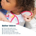 Tiny Twinkle Floral Pop Mess-Proof Easy Bib - 3pk