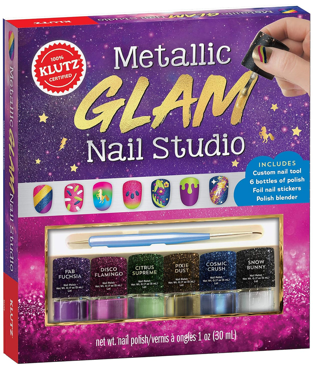 Klutz Metallic Glam Nail Studio