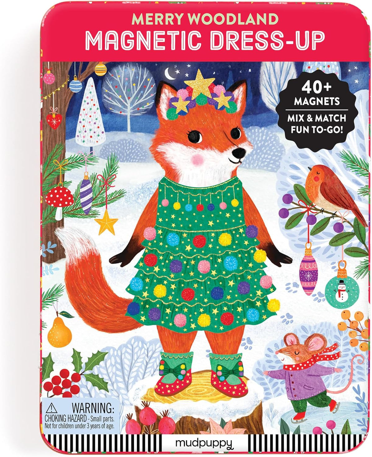 Mudpuppy Merry Woodland Magnetic Dress-up Play Set