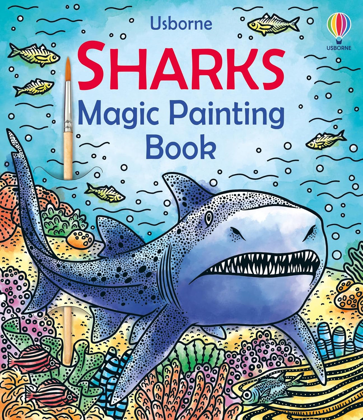 Usborne Sharks Magic Painting Book