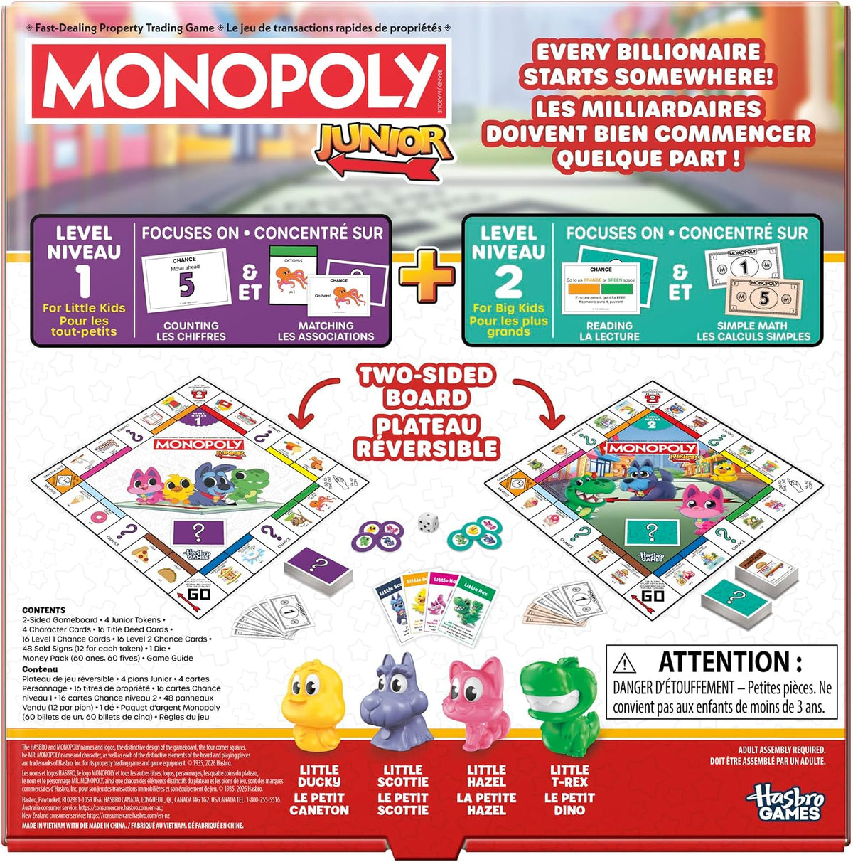 Monopoly Junior - 2 Games in 1 Bilingual