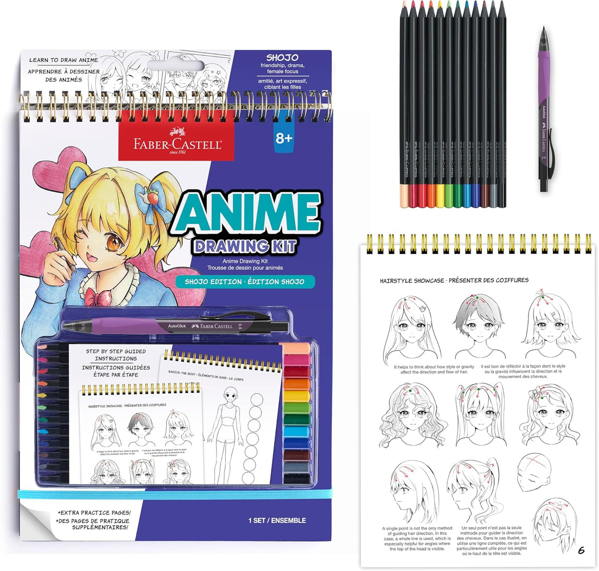 Faber-Castell Anime Drawing Kit Shojo Edition