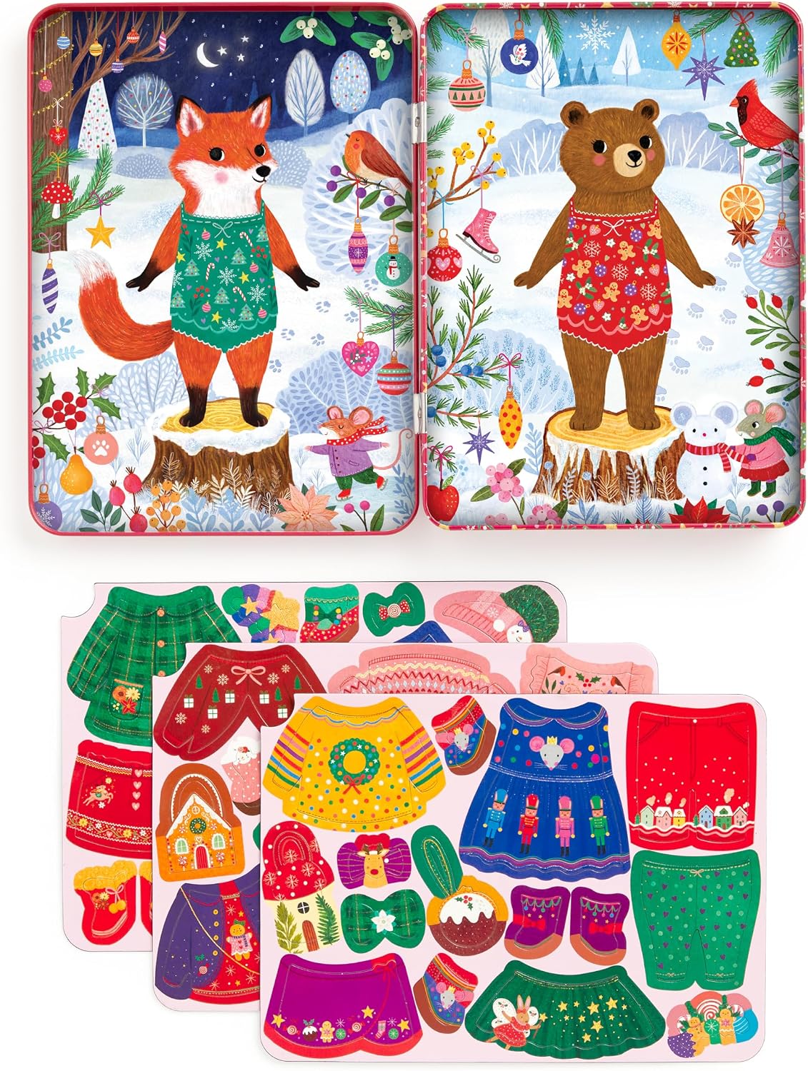 Mudpuppy Merry Woodland Magnetic Dress-up Play Set