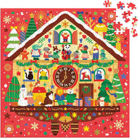 Mudpuppy Christmas Time 500 Piece Foil Puzzle