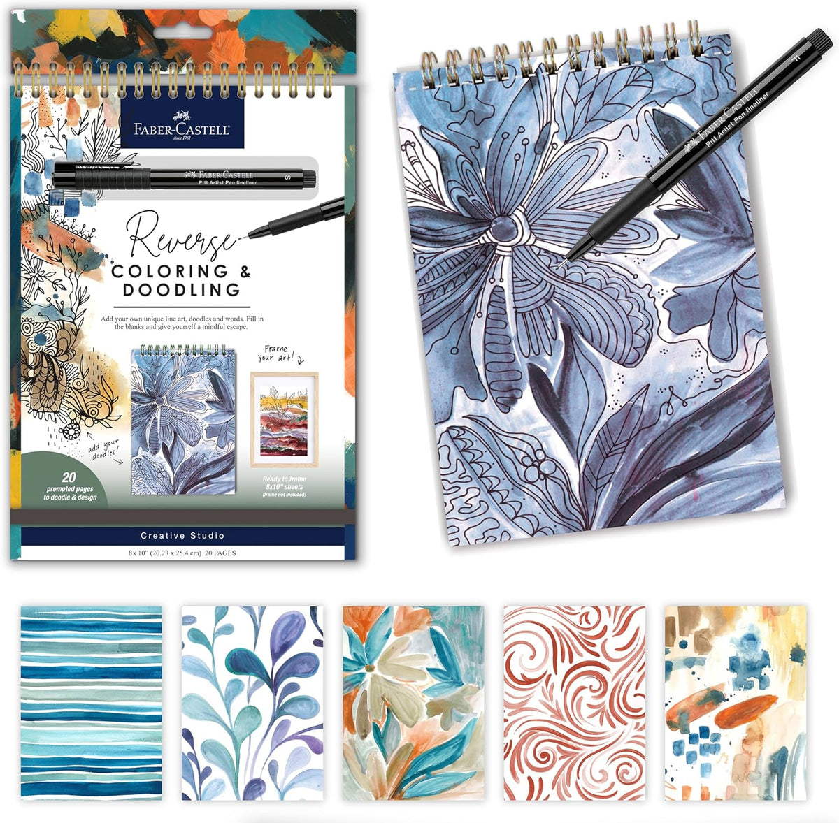 Faber-Castell Reverse Colouring & Doodling Neutrals Edition
