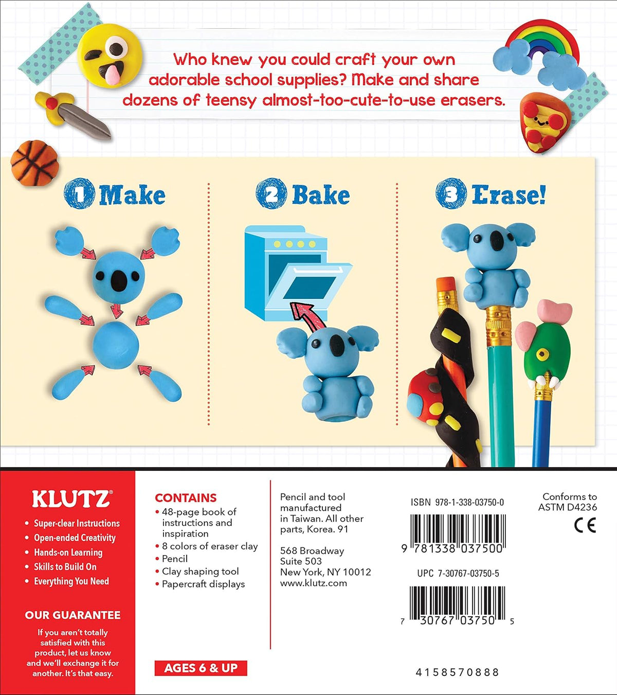Klutz Make Your Own Mini Erasers
