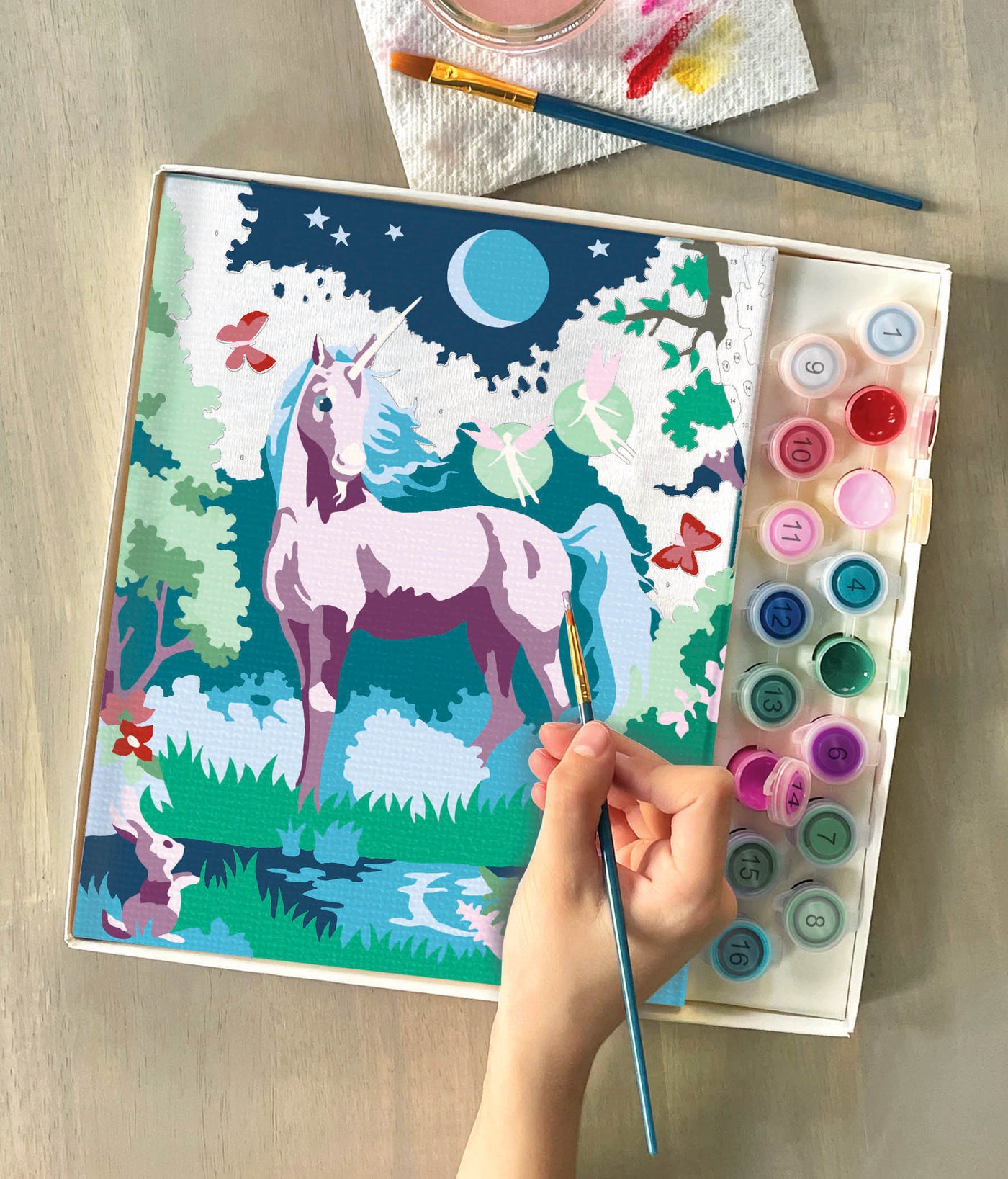 i Heart Art Moonlit Unicorn Paint By Number