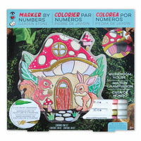i Heart Art Mushroom Marker By Number Garden Stone