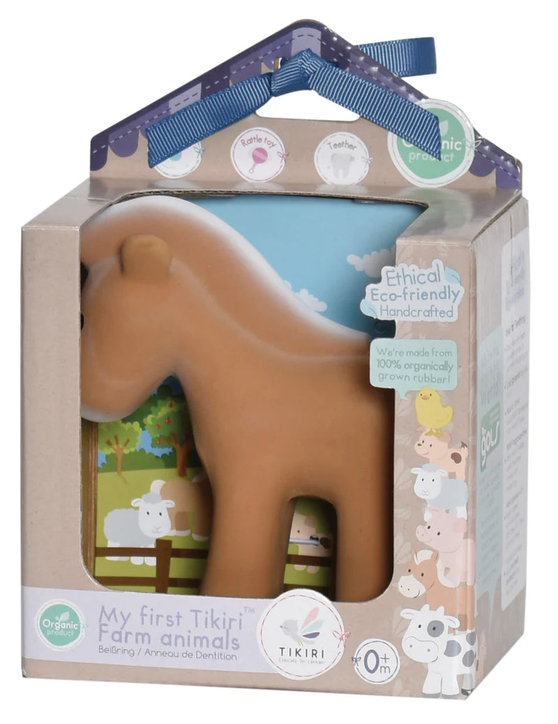 Tikiri Horse Natural Rubber Teether