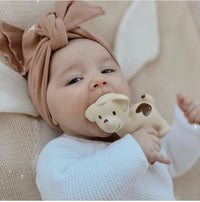 Tikiri Puppy Organic Natural Rubber Rattle, Teether & Bath Toy