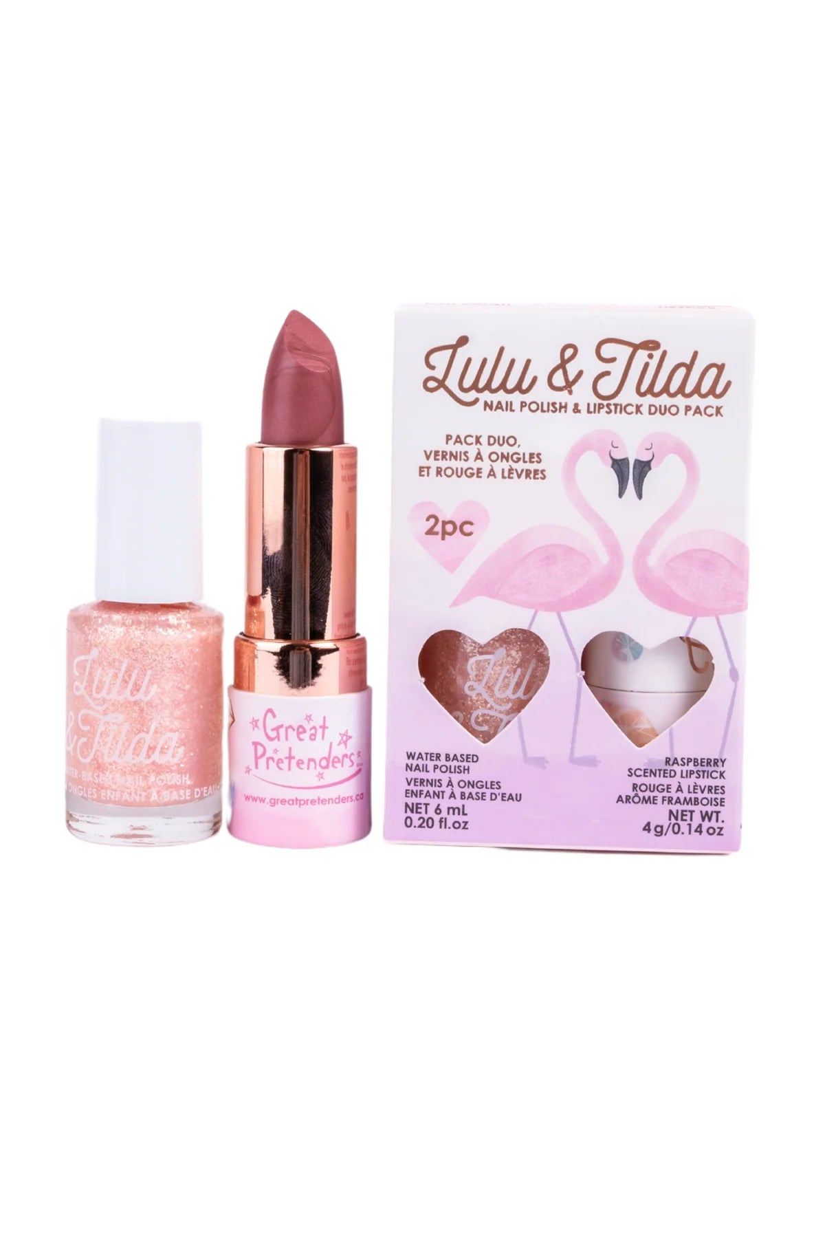 Lulu & Tilda Pinky Promise Duo Nourising Lipstick & Nail Polish