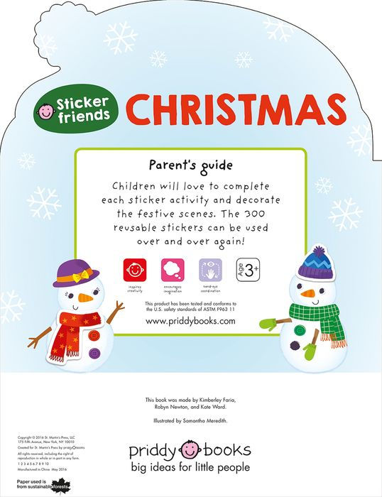 Priddy Books Christmas Sticker Friends