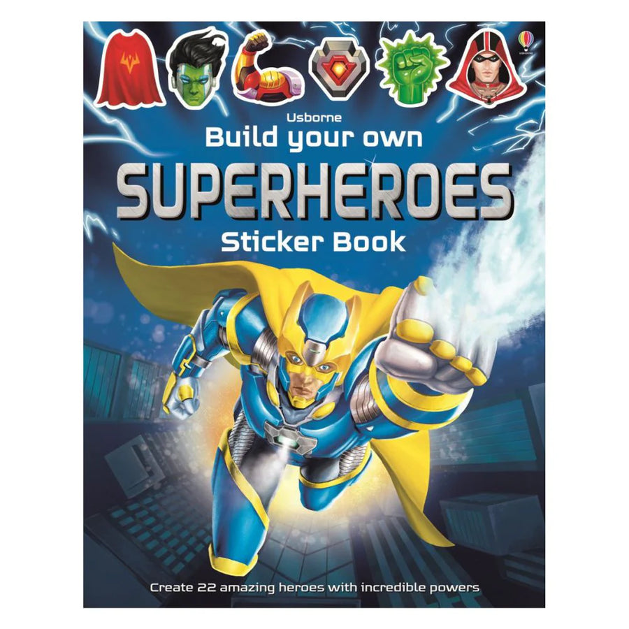 Usborne Build Your Own Superheros Sticker Book